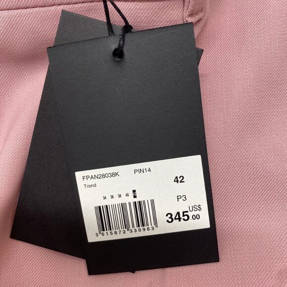 The Kooples Women's Wool-Blend Suit Trousers Size 35 x 32.5 / TG 42 Pink - Picture 10 of 10